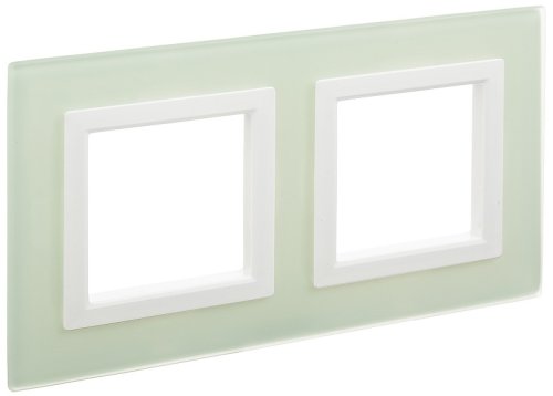 Рамка универсальная DKC Avanti 2-м. стекло светло-зеленый картинка